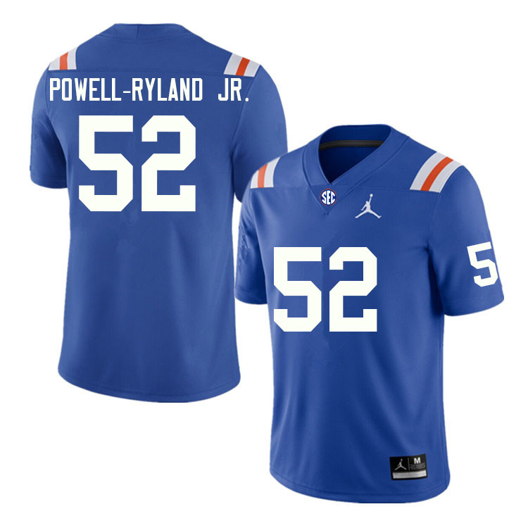 Men #52 Antwaun Powell-Ryland Jr. Florida Gators College Football Jerseys Sale-Throwback